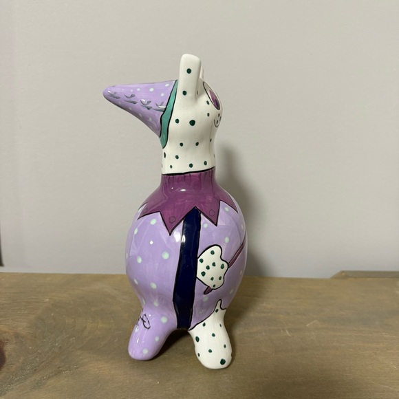 Ganz Pati Ceramic Kitty Cat Bank - Purple - Wanda the Fairy Cat - Picture 4 of 5
